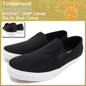 ティンバーランド Timberland アースキーパーズ フックセット キャンプ キャンバス スリップオン ブラック キャンバス(9311B Canvas Slip-On)｜icefield