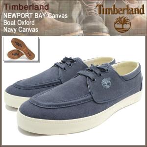 ティンバーランド Timberland スニーカー メンズ ニューポート ベイ キャンバス ボート オックスフォード Navy Canvas(A18EE NEWPORT BAY)｜icefield