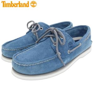 日本正規品 ティンバーランド デッキシューズ Timberland メンズ クラシック ボート 2アイ ボート シュー Dark Blue Suede ( A2A6X 2 EYE )｜icefield