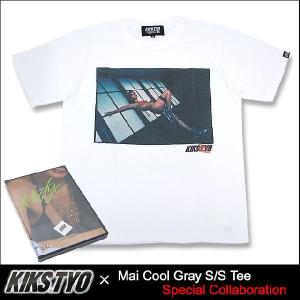 キックス ティー・ワイ・オー KIKS TYO Tシャツ 半袖 舞 クール グレー T-SHIRT コラボ(Kiks Tyo×Mai Cool Gray S/S T-SHIRTS)｜icefield