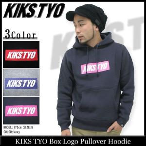 キックス ティー・ワイ・オー KIKS TYO ボックス ロゴ プルオーバーフード(Kiks Tyo Box Logo Pullover Hoodie KIKSTYO)｜icefield