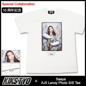 キックス ティー・ワイ・オー KIKS TYO Tシャツ 半袖 メンズ 紗綾 AJ5 レイニー フォト(Kiks Tyo×Saaya AJ5 Laney Photo Tee 10周年記念)｜icefield