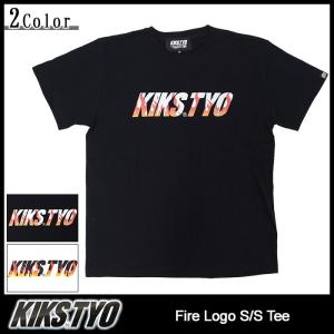キックス ティー・ワイ・オー KIKS TYO Tシャツ 半袖 メンズ ファイヤー ロゴ(Fire Logo S/S Tee カットソー トップス)｜icefield
