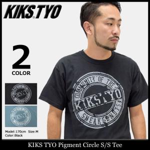 キックス ティー・ワイ・オー KIKS TYO Tシャツ 半袖 メンズ ピグメント サークル(Pigment Circle S/S Tee カットソー トップス)｜icefield