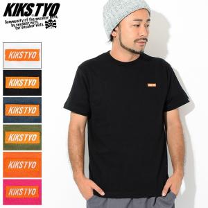 キックス ティー・ワイ・オー KIKS TYO Tシャツ 半袖 メンズ ミニ ボックス ロゴ(Mini Box Logo S/S Tee カットソー トップス KT1808T-03)｜icefield