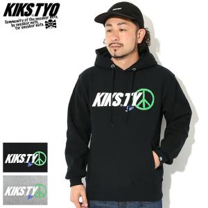 キックス ティー・ワイ・オー パーカー プルオーバー KIKS TYO メンズ ピース ロゴ ( Peace Logo Pullover Hoodie スウェット KT2209C-10 )｜icefield