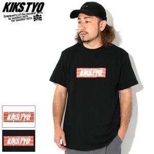 キックス ティー・ワイ・オー Tシャツ 半袖 KIKS TYO メンズ ブリック ボックス ロゴ ( Brick Box Logo S/S Tee カットソー KT2303T-09 )[M便 1/1]｜icefield