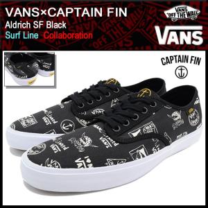 バンズ VANS スニーカー メンズ 男性用 キャプテンフィン アルドリッチ SF Black コラボ(VN-000188GOM VANS×CAPTAIN FIN Aldrich SF)｜icefield