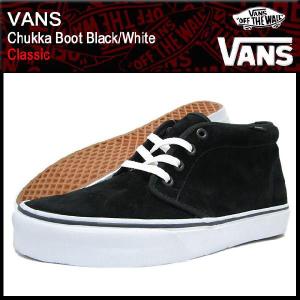 バンズ VANS スニーカー チャッカ ブーツ Black/White クラシック メンズ 男性(vans VN-0EGTY28 Chukka Boot Classic ミッドカット)｜icefield