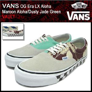 バンズ VANS スニーカー OG エラ LX アロハ Maroon Aloha/Dusty Jade Green VAULT メンズ(vans VN-0OZD7FY OG Era LX Aloha ボルト)｜icefield