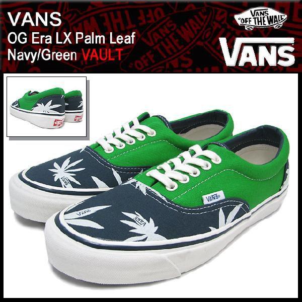 バンズ VANS スニーカー OG エラ LX パーム リーフ Navy/Green VAULT(v...