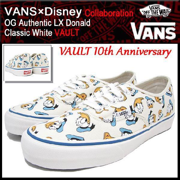 バンズ VANS×Disney スニーカー OG オーセンティック LX ドナルド Classic ...