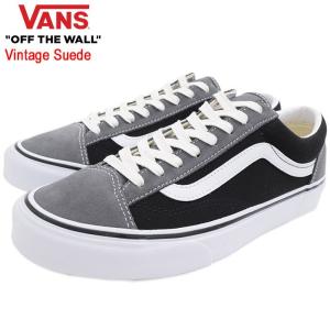 バンズ スニーカー VANS メンズ 男性用 スタイル 36 Pewter/Black ビンテージ スエード(VN0A3DZ3XMP Style 36 Vintage Suede ローカット)｜icefield