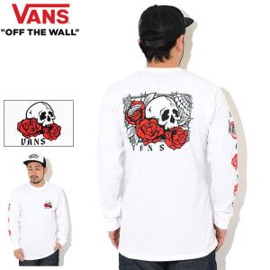 バンズ Tシャツ 長袖 VANS メンズ ローズ ベッド ( vans Rose Bed L/S Tee T-SHIRTS ロンt カットソー トップス 男性用 VN0A54DMWHT )｜icefield