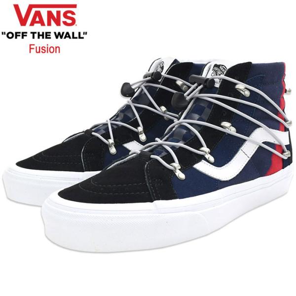 バンズ スニーカー VANS メンズ 男性用 スケートハイ エコー DX Dress Blue/Re...