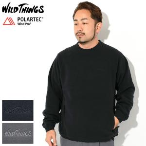 ワイルドシングス トレーナー WILD THINGS メンズ W2LS レベル3 ポーラテック ウィンド プロ プルオーバー クルー ( Polartec Wind Pro Crew WT23112TJ )｜icefield