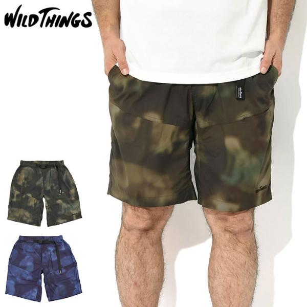 ワイルドシングス ハーフパンツ WILD THINGS メンズ プリント キャンプ ショーツ ( P...
