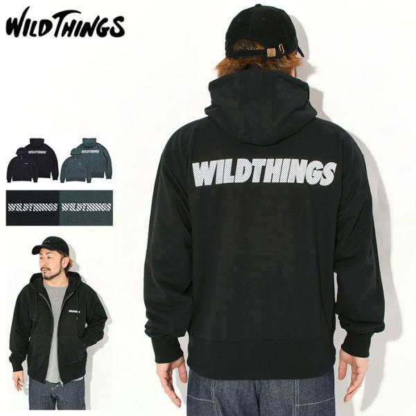 ワイルドシングス パーカー ジップアップ WILD THINGS メンズ トレーニング スウェット ...