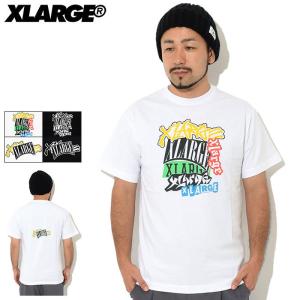 エクストララージ Tシャツ 半袖 X-LARGE メンズ ステッカー ボム ( Sticker Bomb S/S Tee T-SHIRTS カットソー トップス 101212011019 )｜icefield