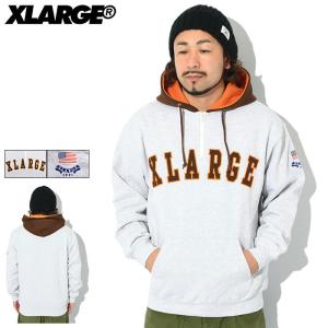 エクストララージ パーカー プルオーバー X-LARGE メンズ コントラスト カラー ハーフ ジップ フーディ(Contrast Color Hoodie 101223012015)｜icefield