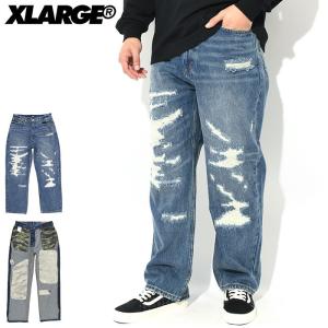 エクストララージ パンツ X-LARGE メンズ クラッシュ デニムパンツ ( Crash Denim Pant ジーンズ ジーパン Jean ボトムス 101223031012 )｜icefield