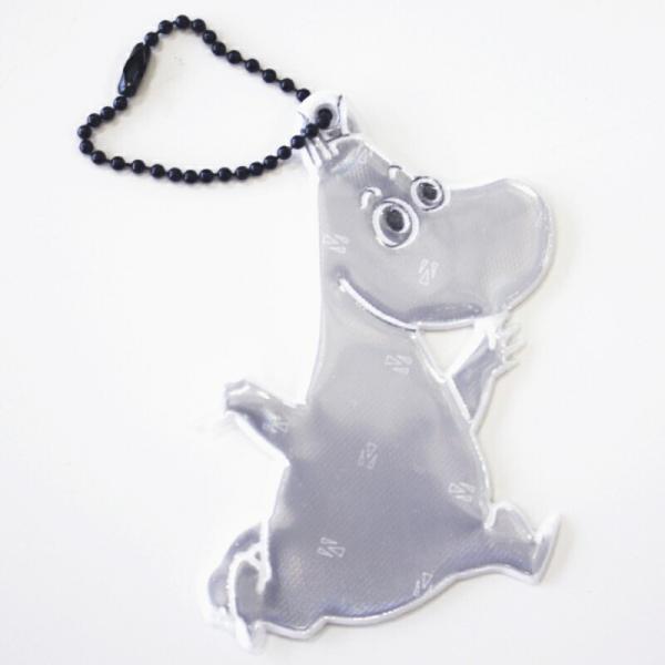 グリミス リフレクター キーホルダー ムーミンカラーシリーズ ムーミントロール 交通安全 夜間 反射...