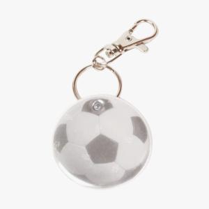 キール リフレクター キーホルダー キーチェーンタイプ フットボール サッカー KIILU 白黒 おしゃれ 北欧 交通安全 反射板