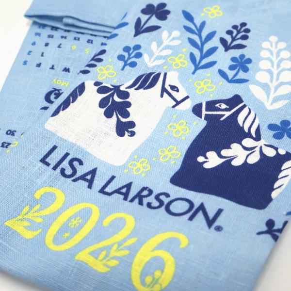 2026 リサラーソン リネン カレンダー ココロシズカの午 うま ウマ 馬 午 干支 人気 布 麻...