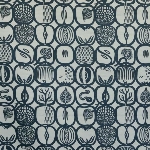 ユンバリ 生地 布 Fruktlada フルーツボックス グレー 10cm単位 切売 Ljungbe...