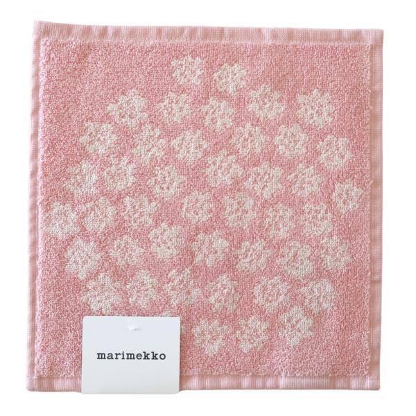 マリメッコ タオル プケッティ ピンク ハンドタオル 26X26 ミニタオル puketti 202...