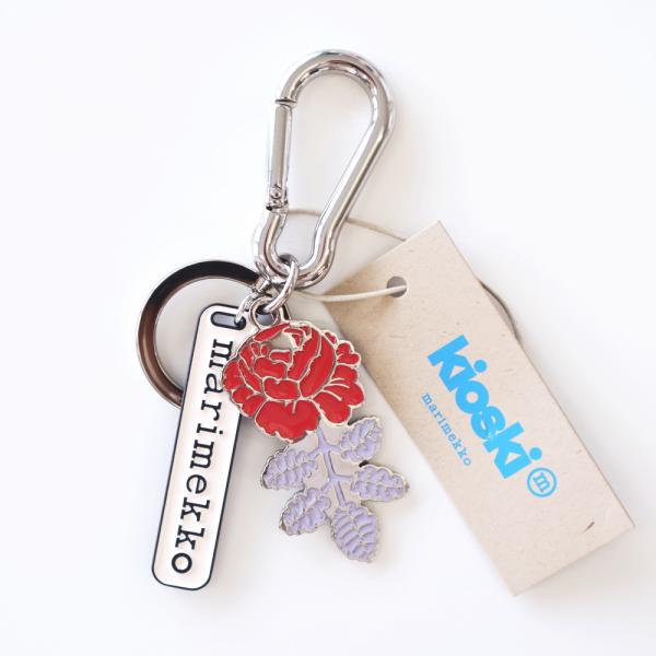 マリメッコ キーチェーン ヴィヒキルース vihkiruusu Puhallus キーリング カラビ...