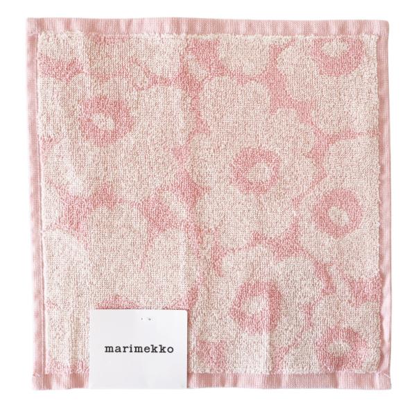 マリメッコ タオル ウニッコ ライトピンク 26X26 ミニタオル unikko marimekko...