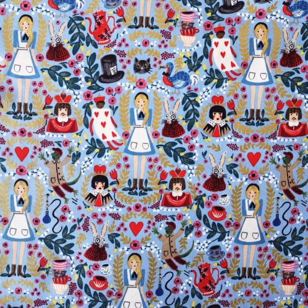 ライフルペーパー 生地 ワンダーランド ブルー 110cm巾 m単位 切り売り  綿 riflepa...