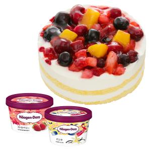 お誕生日  ホールケーキ（冷凍）クワトロベリートルテ