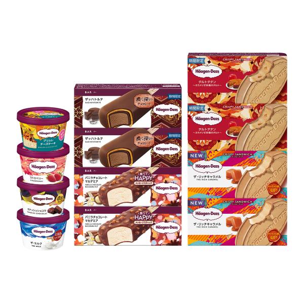 ハーゲンダッツ ミニカップ ４個 クリスピーサンド 4個 バー４個セット  ギフト HD-12F