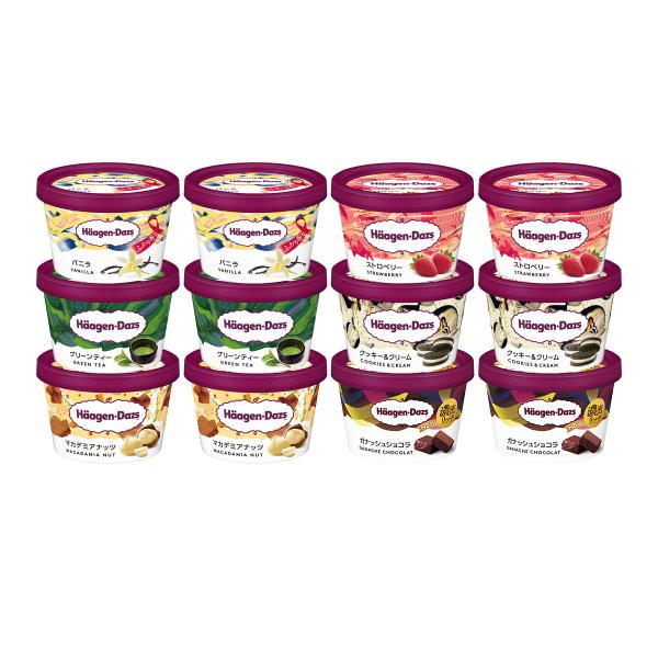 ギフト プレゼント  ハーゲンダッツ ミニカップ１２個 6種類のフレーバー ギフト セット HG-1...