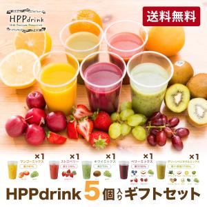 コールドプレス ジュース FOOD BOAT　HPPdrink　５個入りギフトセット　健康　美容　ダイエット　デトックス効果　美肌