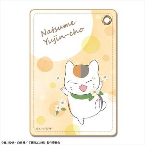 夏目友人帳 レザーパスケース Ver.2 デザイン04(トリプルニャンコ先生