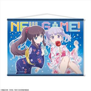 TVアニメ 「NEW GAME!」 B2タペストリー デザイン01 (涼風青葉&滝本ひふみ/浴衣ver.)の商品画像