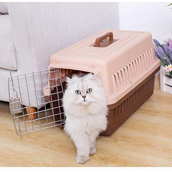 ペット用品 N&amp;S ペット猫犬スーツケース航空輸送ボックス、旅行犬小屋ポータブル猫ケージペット用品 ...