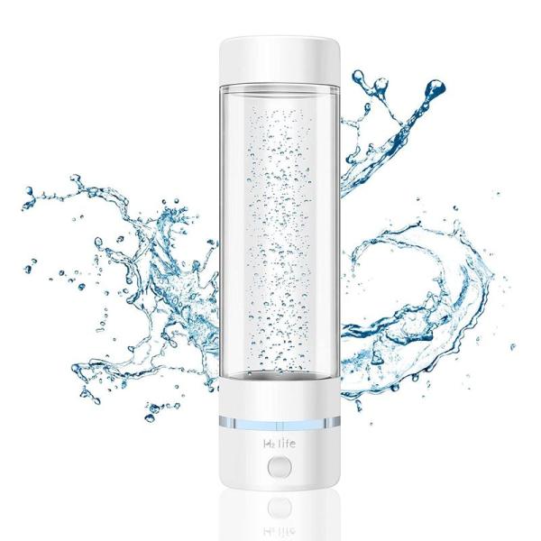H2Life 水素水ボトル 水素水生成器 ポータブル水素水ボトル 超高濃度 水素水生成時間 ３分15...