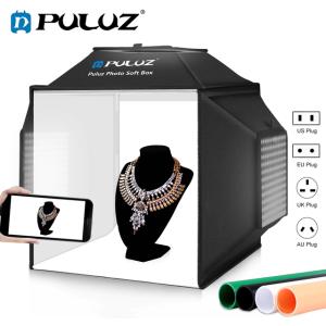 Puluz-スタジオ写真スタジオボックス,40cm,4色背景,72W,5500k,写真,ソフトボックス,スタジオ撮影,テントキット｜ichi-shop