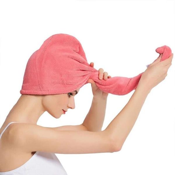 レディース乾燥帽子速の後乾燥した髪タオルキャップ帽子風呂帽子マイクロファイバー乾燥した髪帽子キャップ...