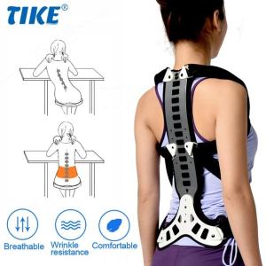 Tike-男性と女性のための背中の姿勢矯正器,調節可能な金属製の背中のブレース,鎖骨のサポートと痛みの緩和｜ichi-shop