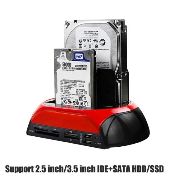 オールイン1 sata ide-usb hddドッキングステーション,ハードドライブ2.0/2.5ア...