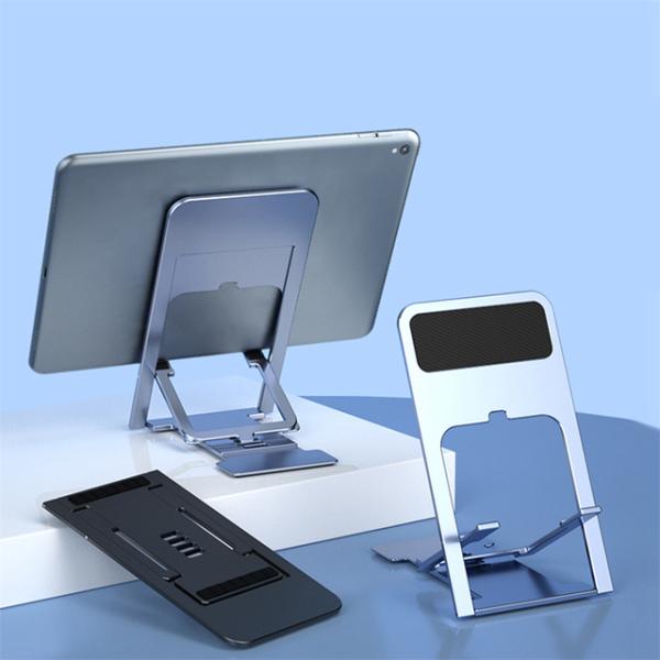Eqz-ユニバーサル携帯電話ホルダー,調整可能,折りたたみ式,デスクスタンド,iPhone ipad...