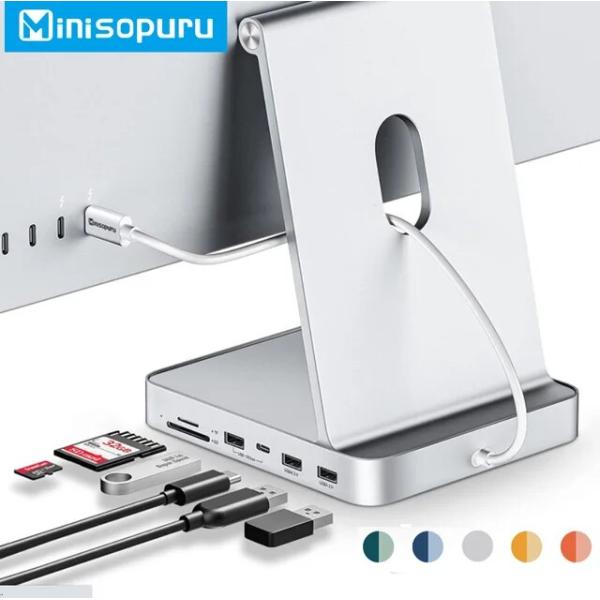 Minisopuru USBハブ,7 in 1 USB c 3.2 sd/tfマルチポートアダプター...
