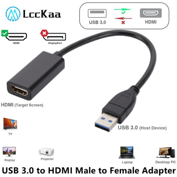 HDMI互換のUSBアダプター,1080p,3.0-HDMI,ビデオコンバーター,Windows 7...
