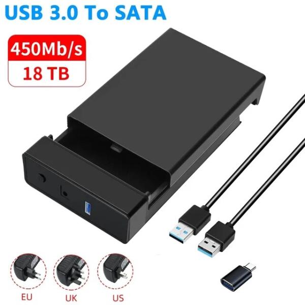 Usb3.0-外付けハードドライブHDDケース,USB 2.5/テラバイト接続,ハードディスクケース...