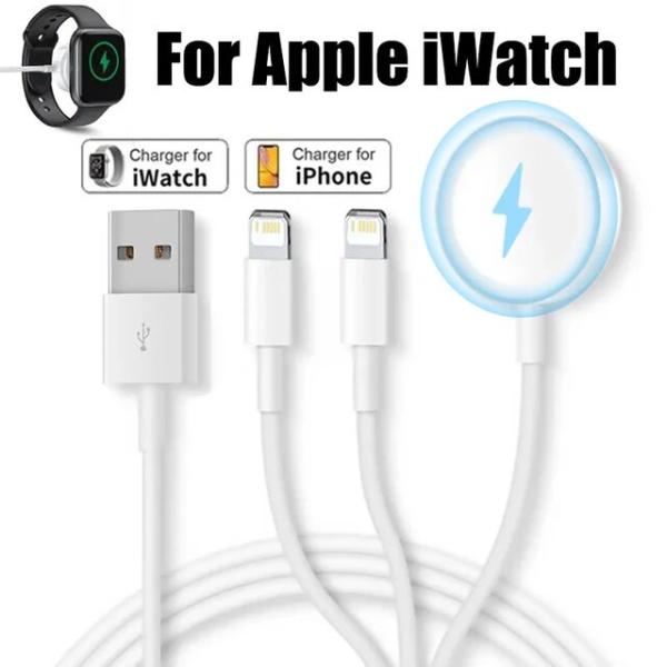 Apple Watch充電器シリーズ8 7 6 5 4 SE 3 in 1 USBポータブル急速充電...